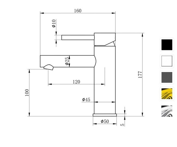 смеситель для раковины WONZON & WOGHAND WW-H9089
